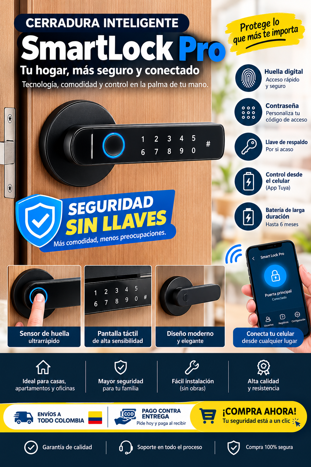 Cerradura Inteligente (Smart Lock-F7)