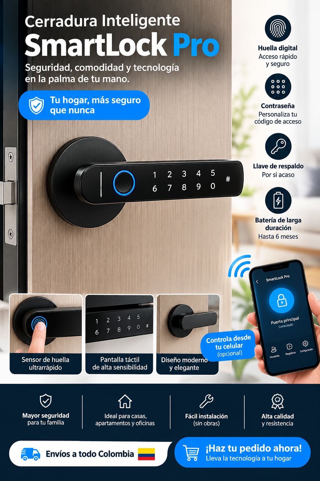 Cerradura Inteligente (Smart Lock-F7)
